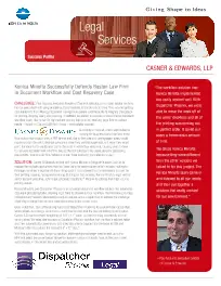 Legal, Casner & Edwards, law, Konica-Minolta, Supreme Office Technology