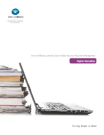 ECM, Higher Education, Konica-Minolta, Supreme Office Technology
