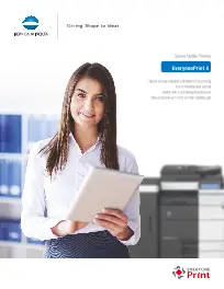 Everyone Print 4, Brochure, Konica-Minolta, Supreme Office Technology