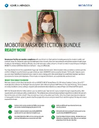 Mobotix, Mask Detection, Konica Minolta, Supreme Office Technology