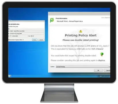 Papercut, Print Policy Alert, Supreme Office Technology