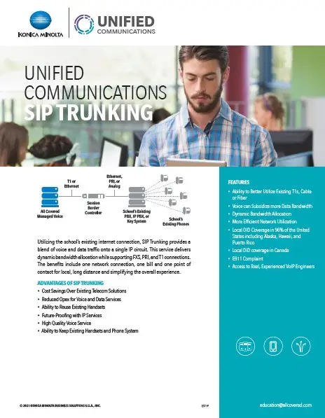 Unified Communications, SIP Trunking, Konica Minolta, Supreme Office Technology
